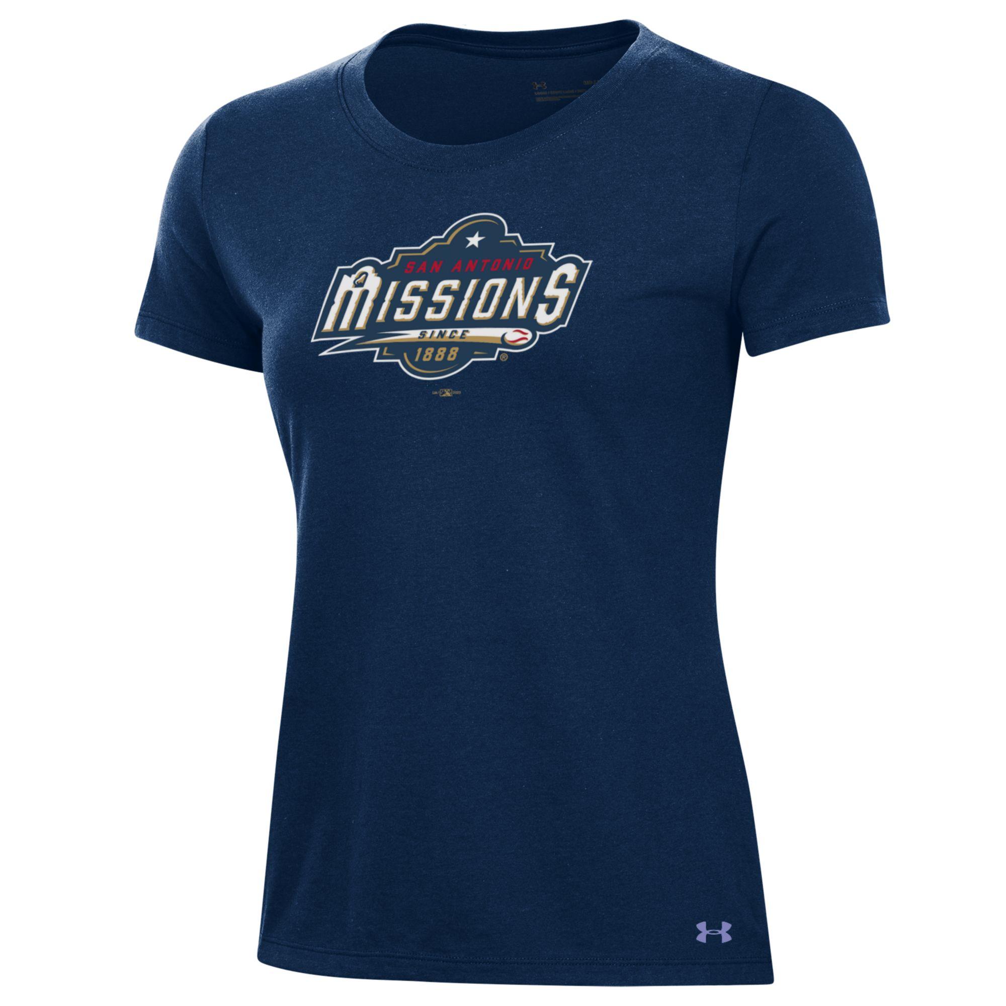 Women's Under Armour Navy San Antonio Missions Performance T-Shirt - Image 6