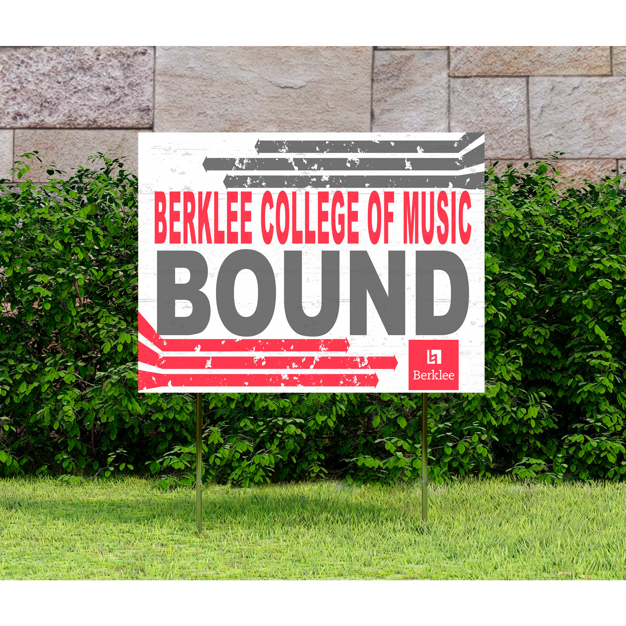 Berklee College of Music 18'' x 24'' Bound Yard Sign - Image 3