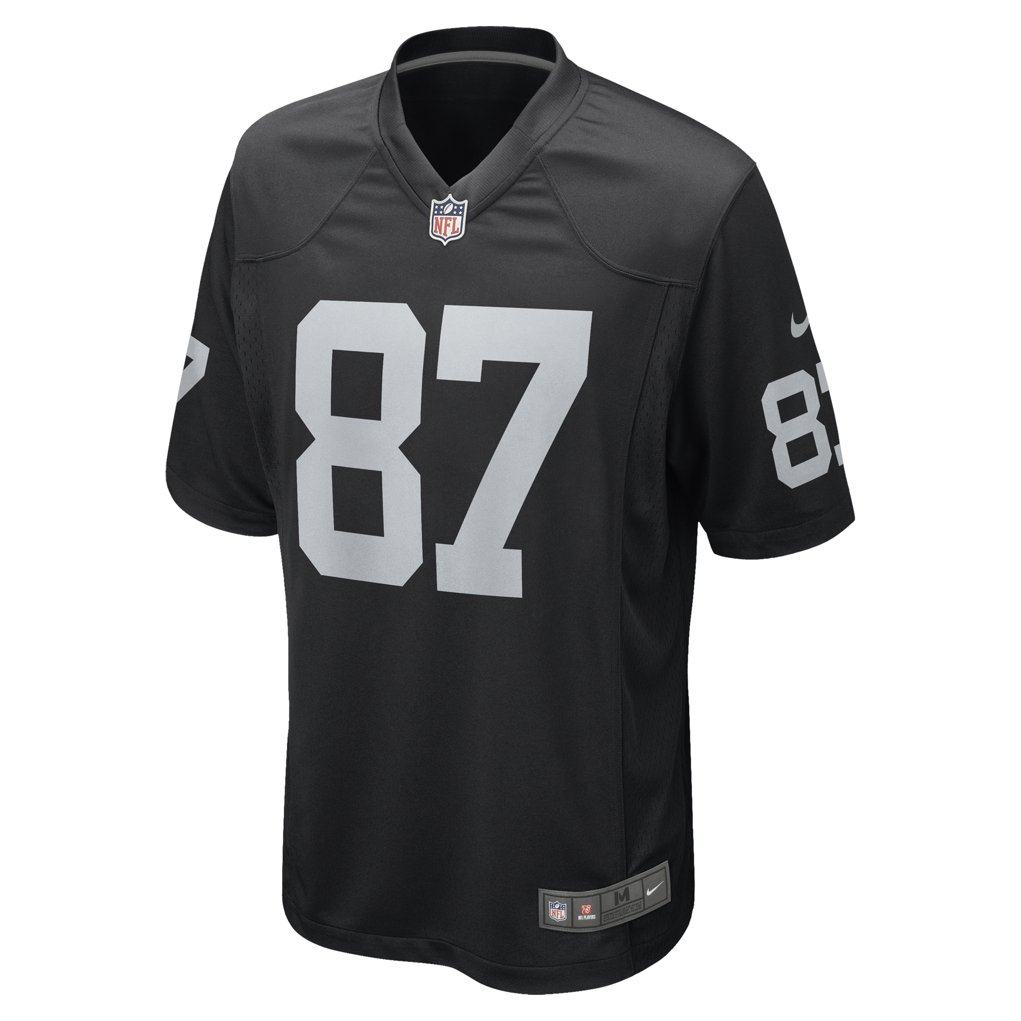 Men's Nike Michael Mayer Black Las Vegas Raiders 2023 NFL Draft Pick Game Jersey - Image 6