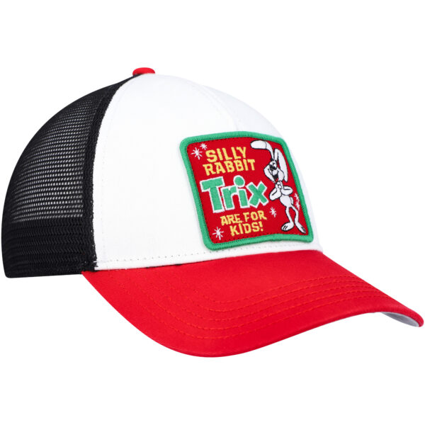 Men's American Needle White/Black Trix Valin Trucker Snapback Hat - Image 4