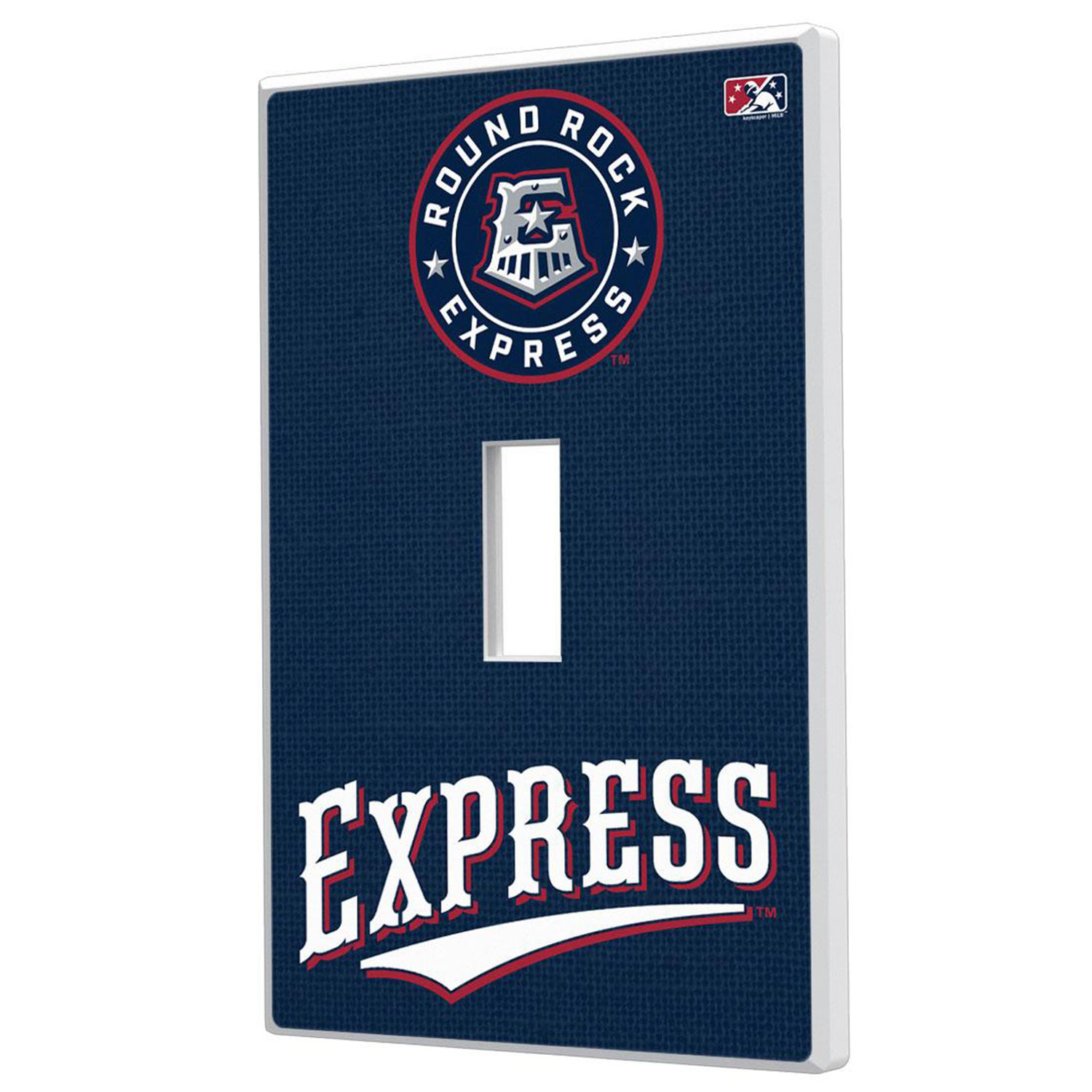 Keyscaper Round Rock Express Single Toggle Light Switch Plate