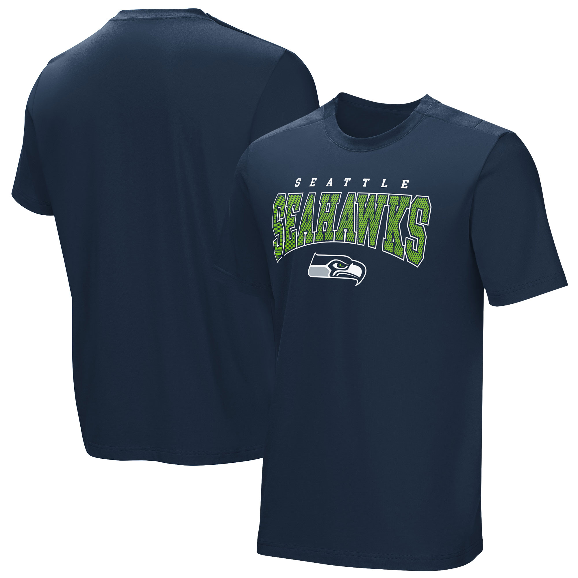 Men's Navy Seattle Seahawks Home Team Adaptive T-Shirt