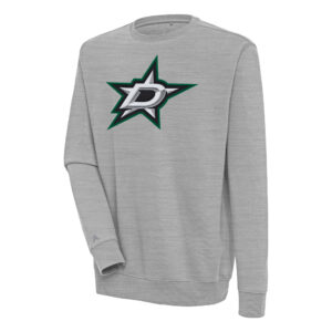 Men's Antigua  Heather Gray Dallas Stars Victory Pullover Sweatshirt