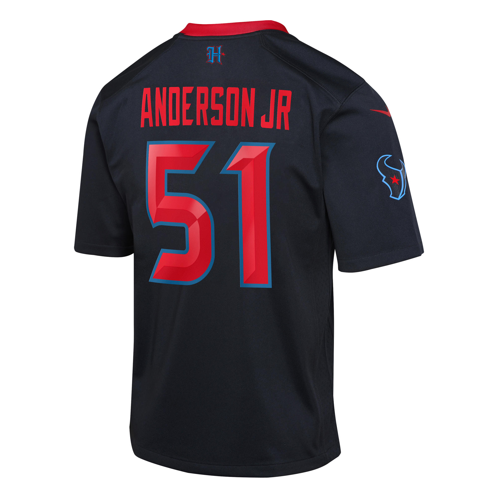Youth Nike Will Anderson Jr. Navy Houston Texans 2nd Alternate Game Jersey - Image 4