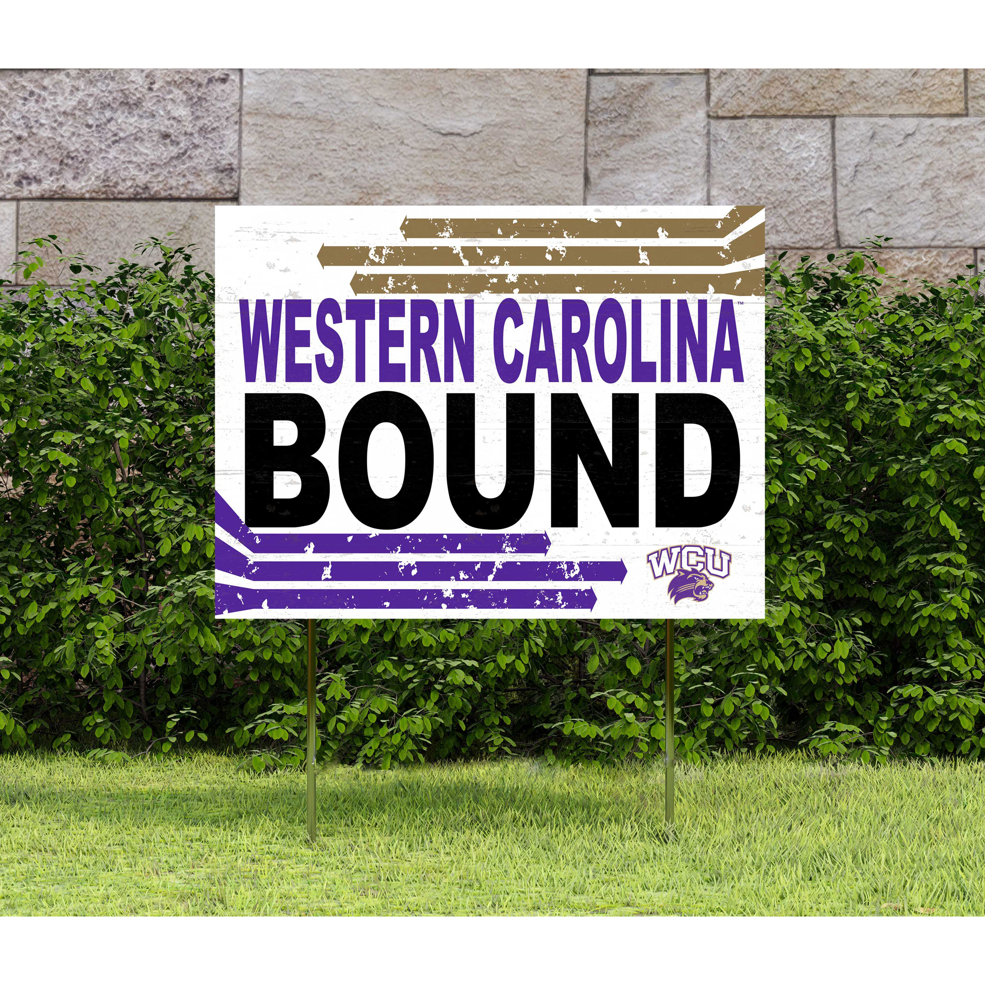 Western Carolina Catamounts 18" x 24" Team Yard Sign - Image 3