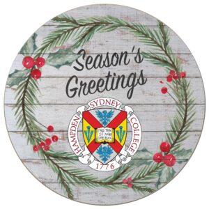 Hampden-Sydney College Tigers 20'' x 20'' Season's Greetings Circle