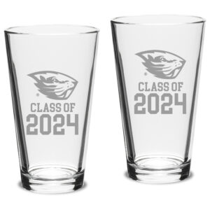 Oregon State Beavers Class of 2024 16oz. 2-Piece Classic Pint Glass Set