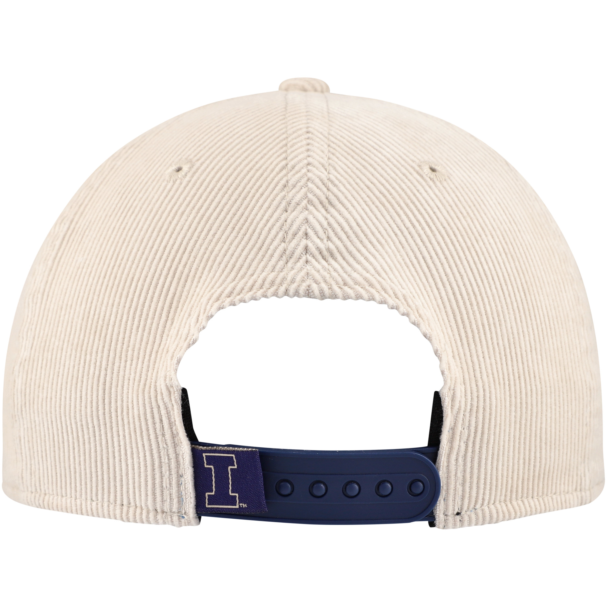 Men's New Era Cream Illinois Fighting Illini Corduroy Golfer Snapback Hat - Image 10