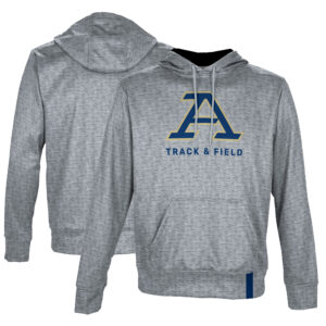 Men's ProSphere Gray Akron Zips Track & Field Logo Pullover Hoodie