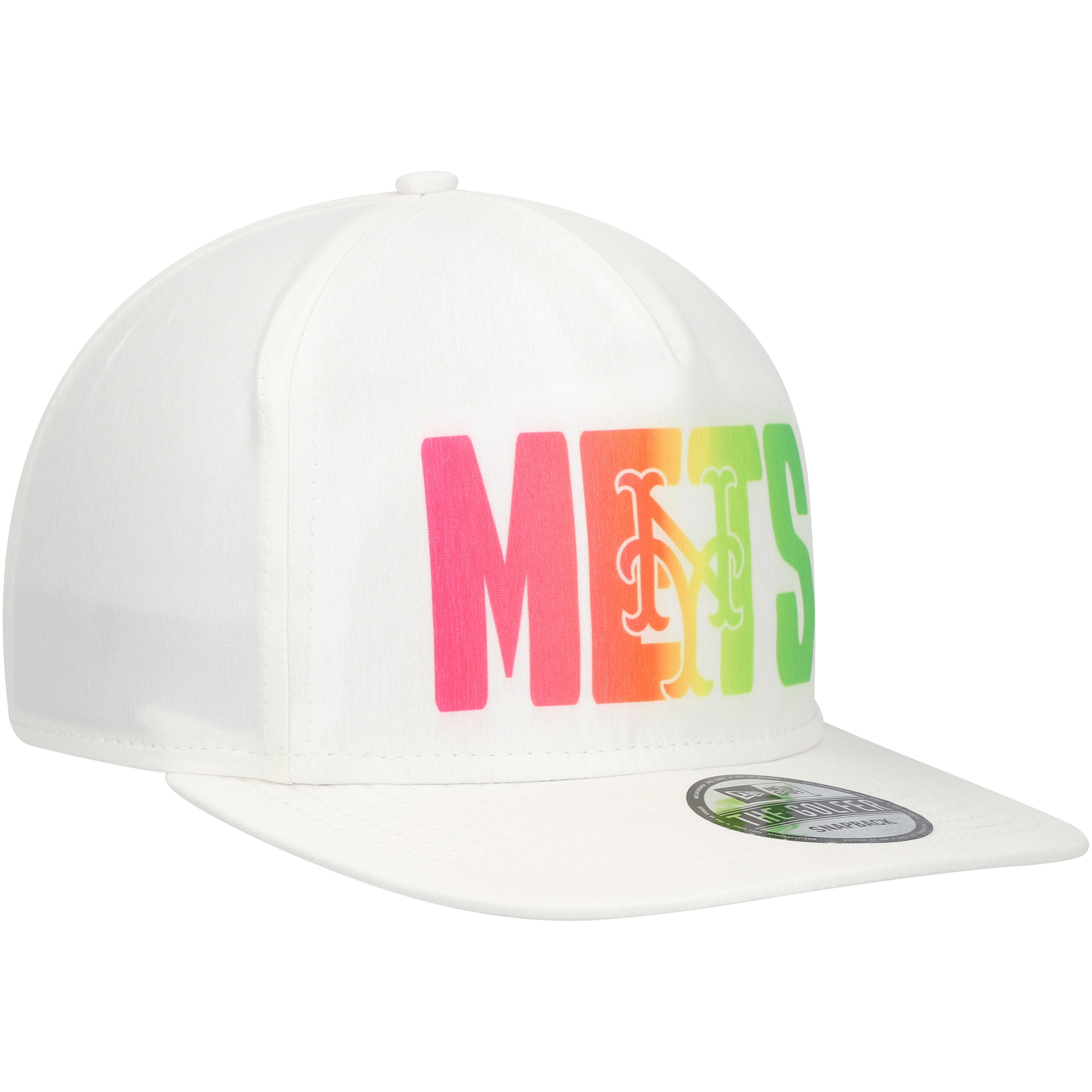 Men's New Era White New York Mets Spring Spectrum Golfer Snapback Hat - Image 8