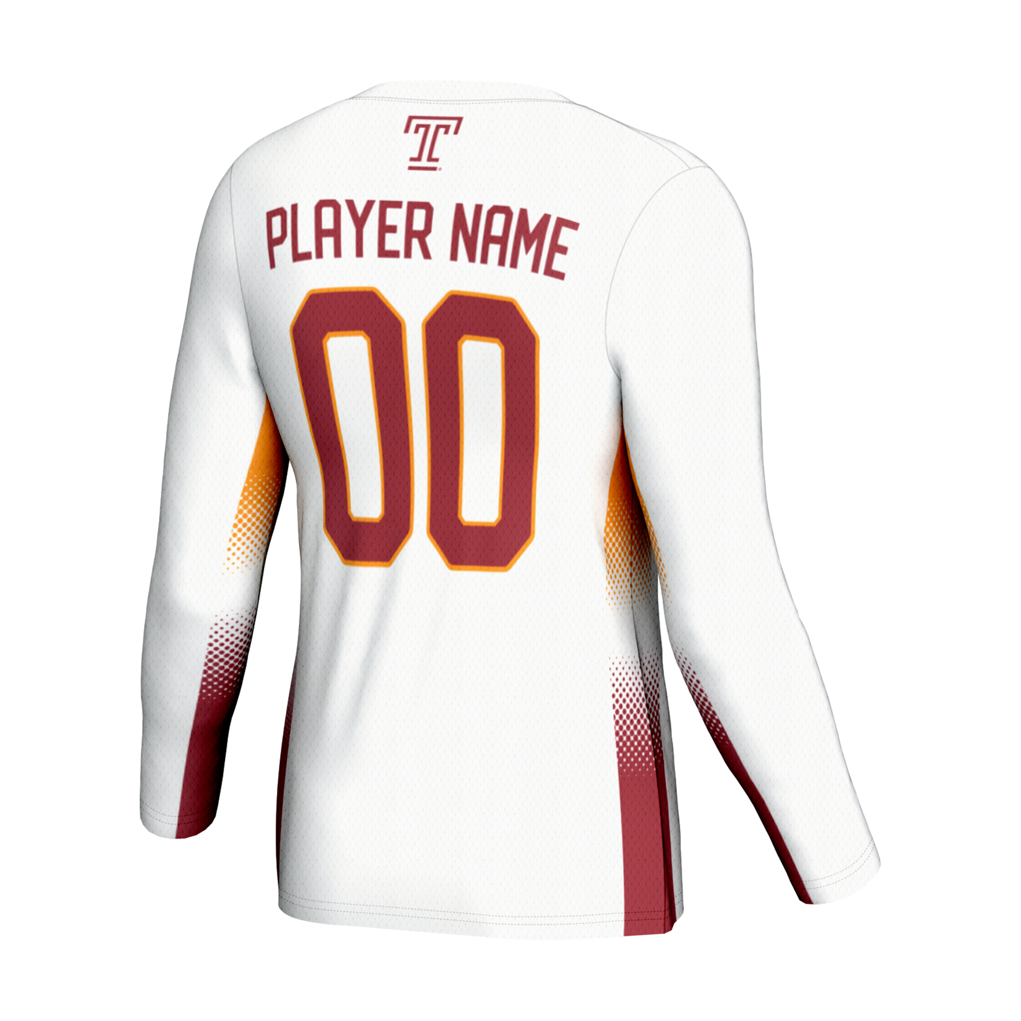 Unisex GameDay Greats White Temple Owls NIL Pick-A-Player Lightweight Women's Volleyball Jersey - Image 7