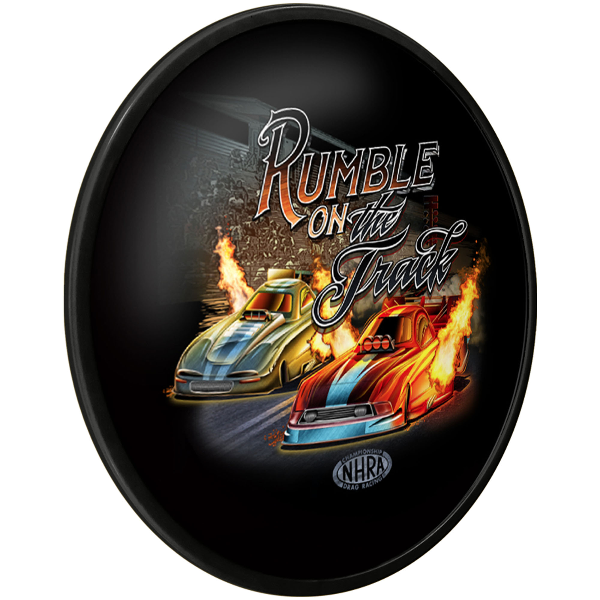 NHRA Rumble on the Track 17.5" Modern Disc Wall Sign - Image 3