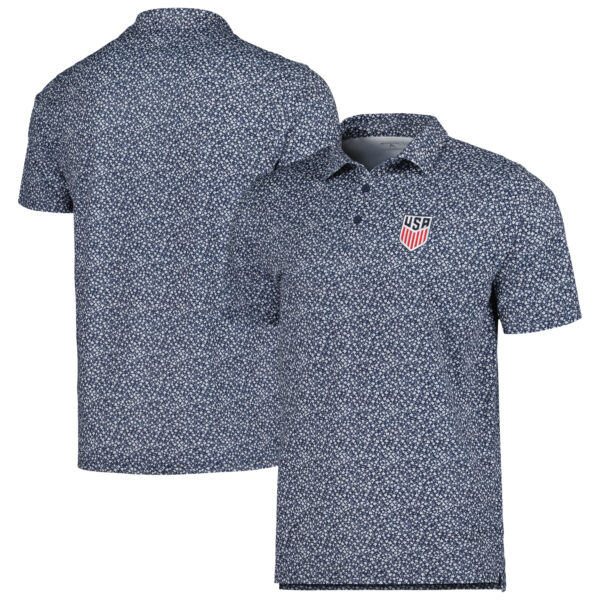 Men's Antigua Navy USMNT Terrace Polo - Image 8