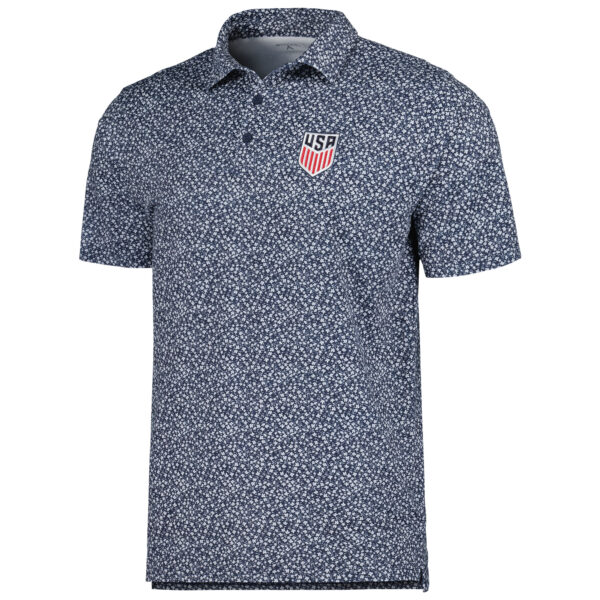 Men's Antigua Navy USMNT Terrace Polo - Image 9