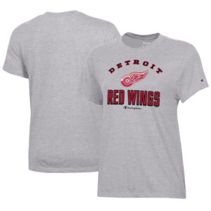 Women's Champion Heather Gray Detroit Red Wings Core T-Shirt