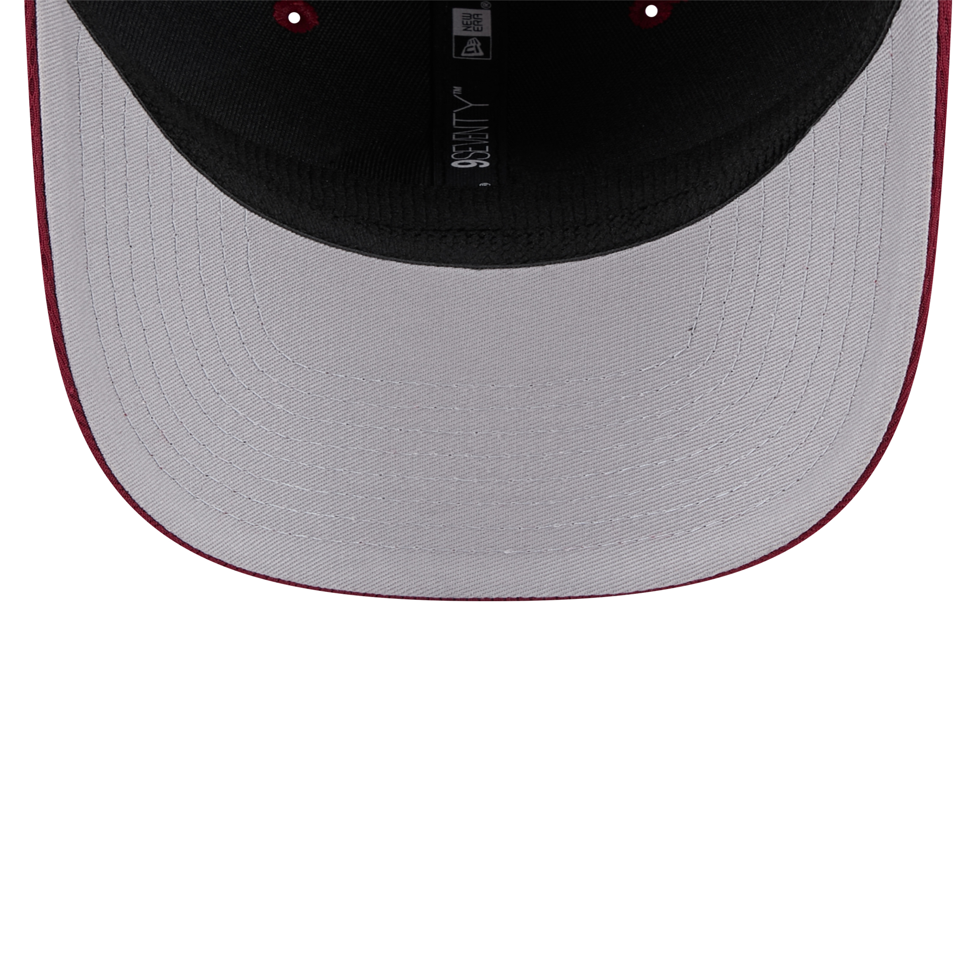 Men's New Era Cardinal Arkansas Razorbacks Patched 9SEVENTY Stretch-Snap Adjustable Hat - Image 6