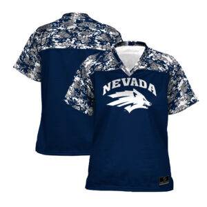 Women's ProSphere Blue Nevada Wolf Pack Camo Football Jersey