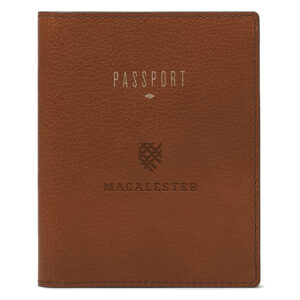 Fossil Brown Macalester Scots Travel RFID Passport Case