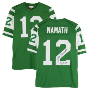 Joe Namath New York Jets Autographed Green Mitchell & Ness Authentic Jersey with "HOF85" Inscription