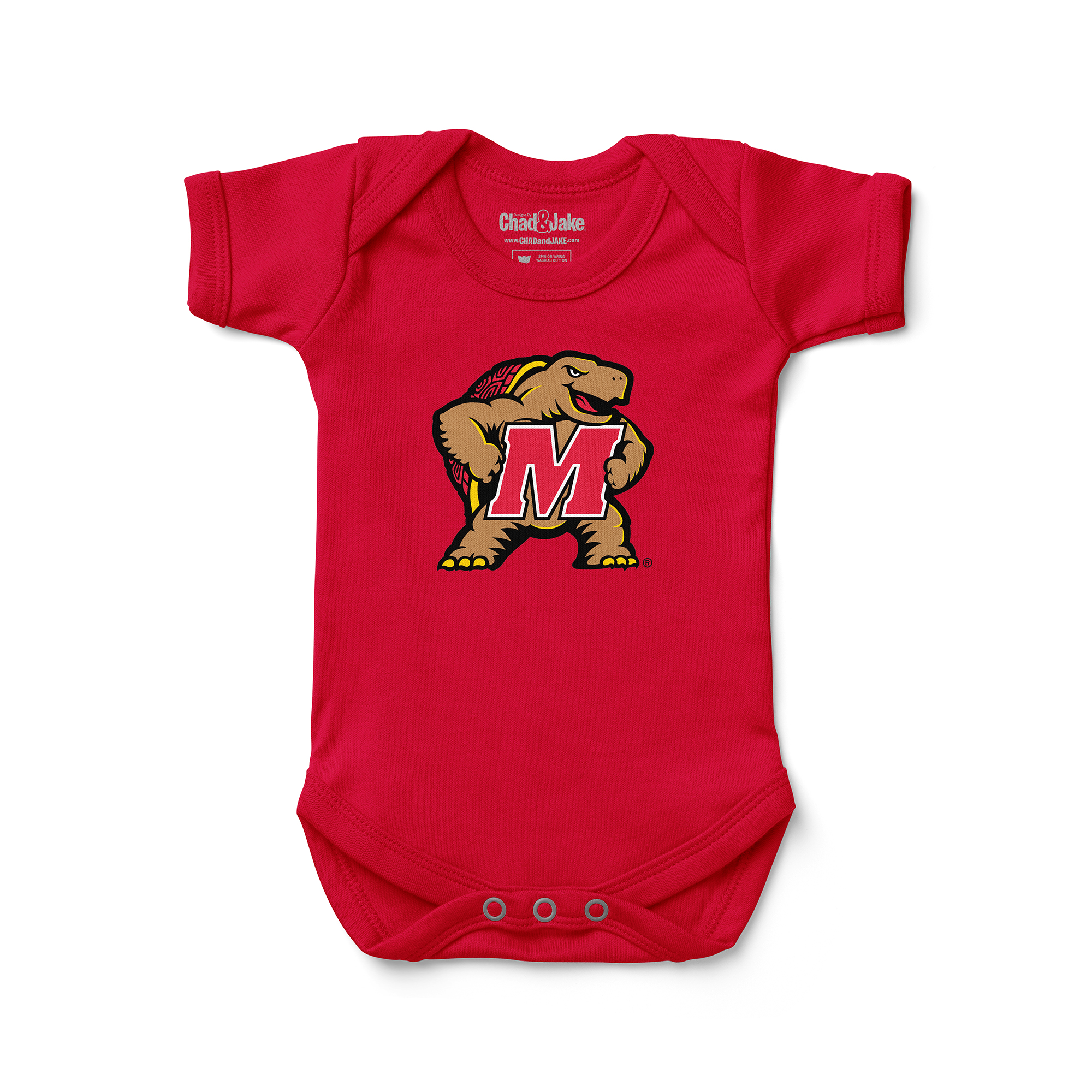 Infant Chad & Jake Red Maryland Terrapins Mascot Bodysuit