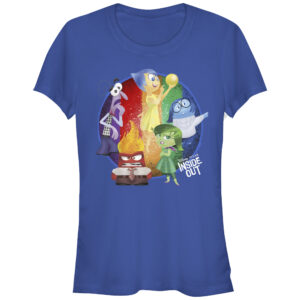 Women's Mad Engine Royal Inside Out Circle Of Friends T-Shirt