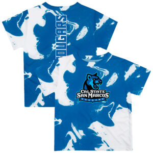 Infant Vive La Fete Blue/White Cal State San Marcos Cougars Marble Print T-Shirt