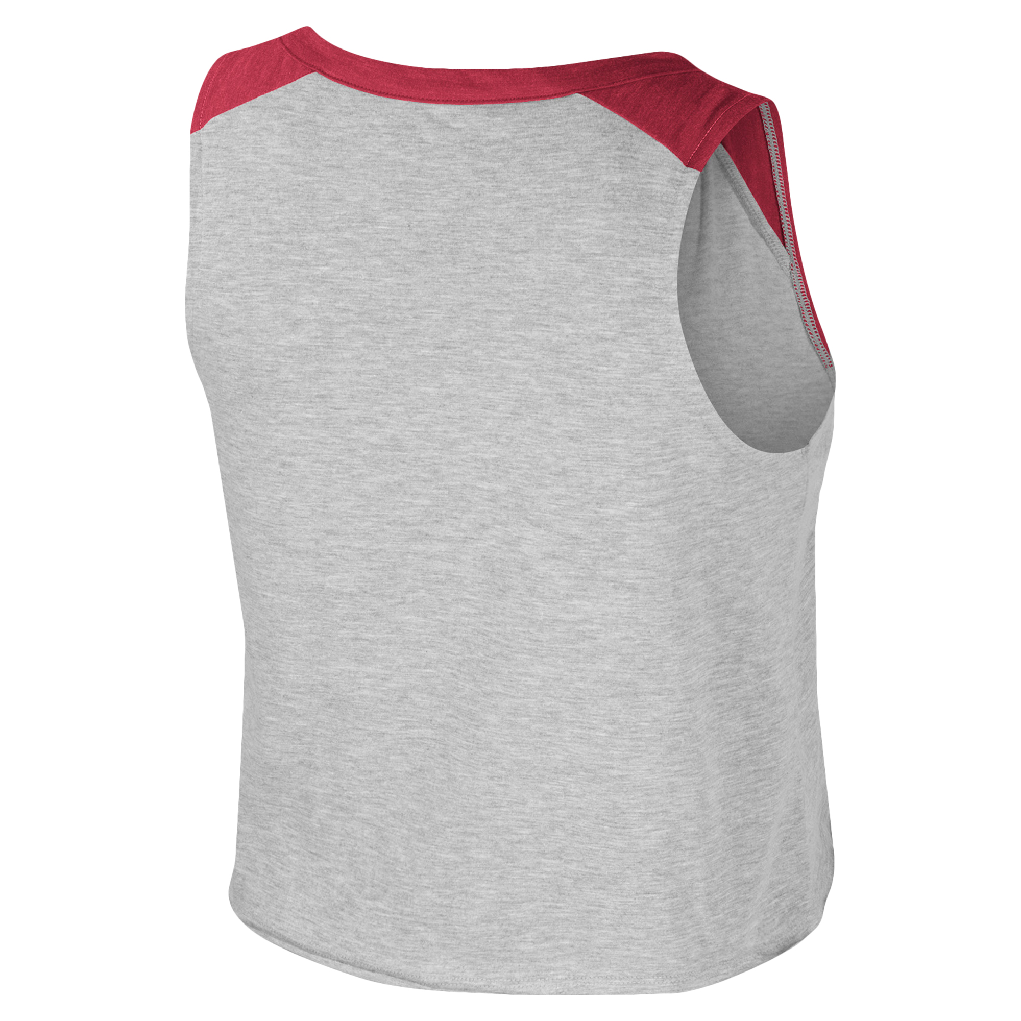 Women's Colosseum x Wrangler Heather Gray Alabama Crimson Tide Vintage Muscle Cropped T-Shirt - Image 4