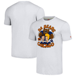 Unisex NFL x Homage x Beavis and Butt-Head Ash Chicago Bears Tri-Blend T-Shirt