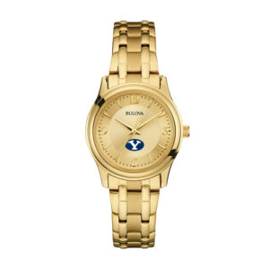 Women's Bulova BYU Cougars Gold-Tone Watch