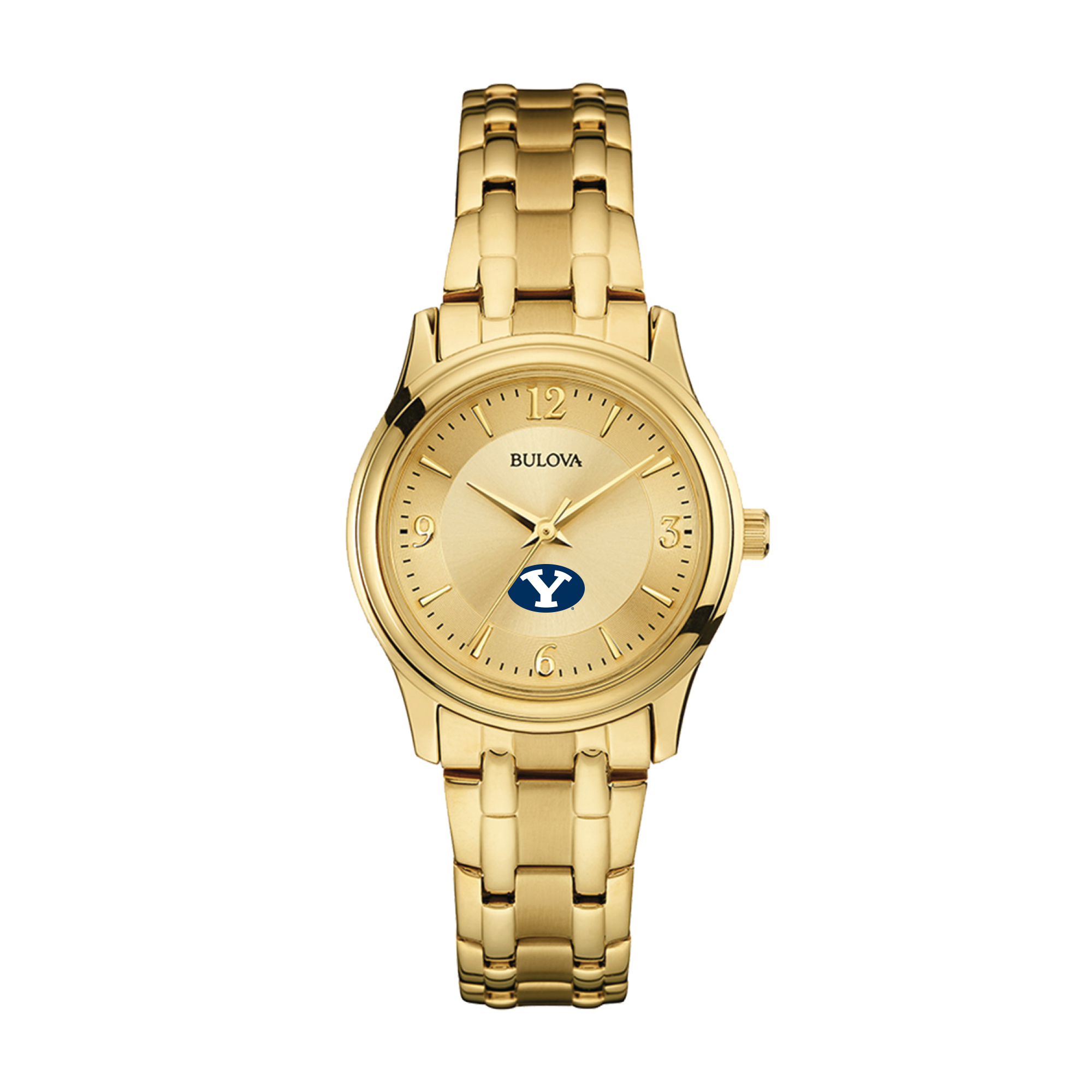 Women's Bulova BYU Cougars Gold-Tone Watch