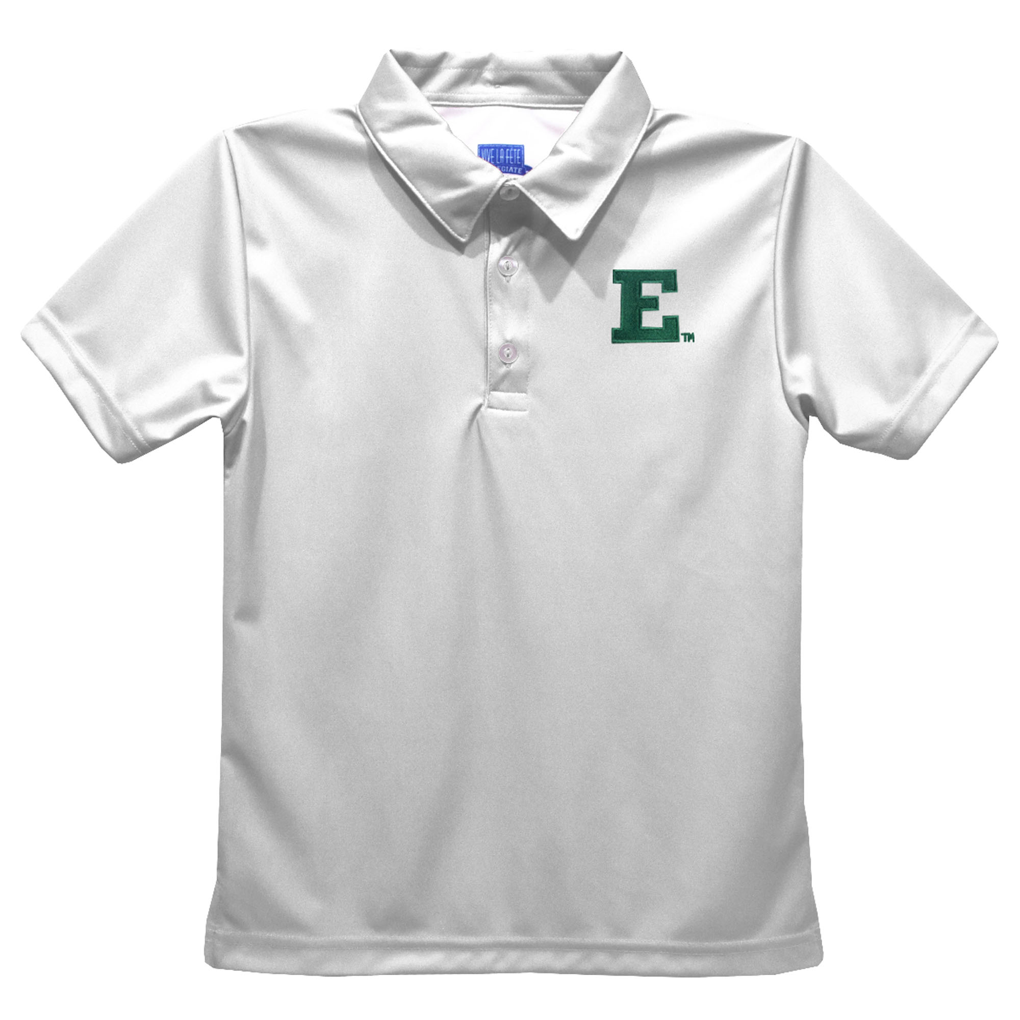 Toddler Vive La Fete White Eastern Michigan Eagles Solid Polo