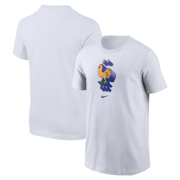Youth Nike  White France National Team Crest Core T-Shirt