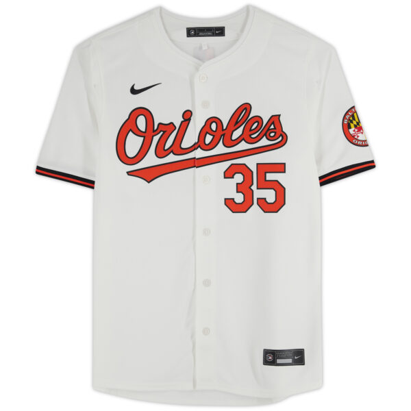 Adley Rutschman Baltimore Orioles Autographed White Nike Limited Jersey with "Lets Go O's" Inscription - Image 8