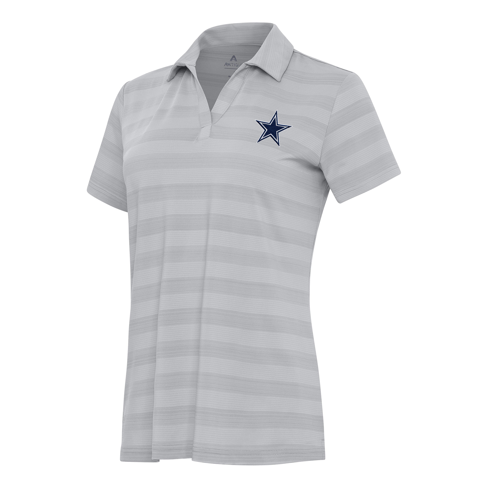Women's Antigua Gray Dallas Cowboys Tunnel Polo