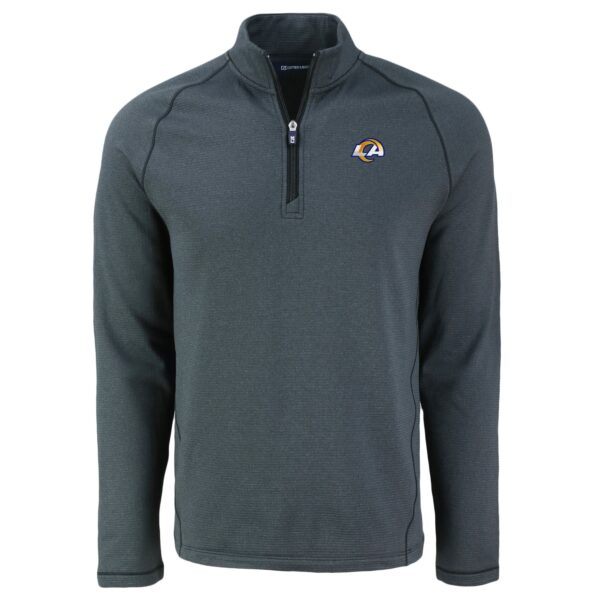 Women's Antigua Heather Black New York City FC Crush Quarter-Zip Top - Image 3