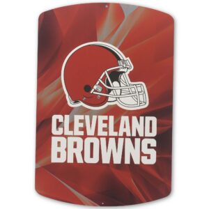Cleveland Browns 13" x 19.5" Prism Metal Sign