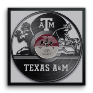 Texas A&M Aggies Framed 13" x 13" Vinyl Record Art Print
