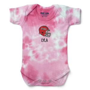 Newborn & Infant Chad & Jake Pink Maryland Terrapins Personalized Tie-Dye Bodysuit