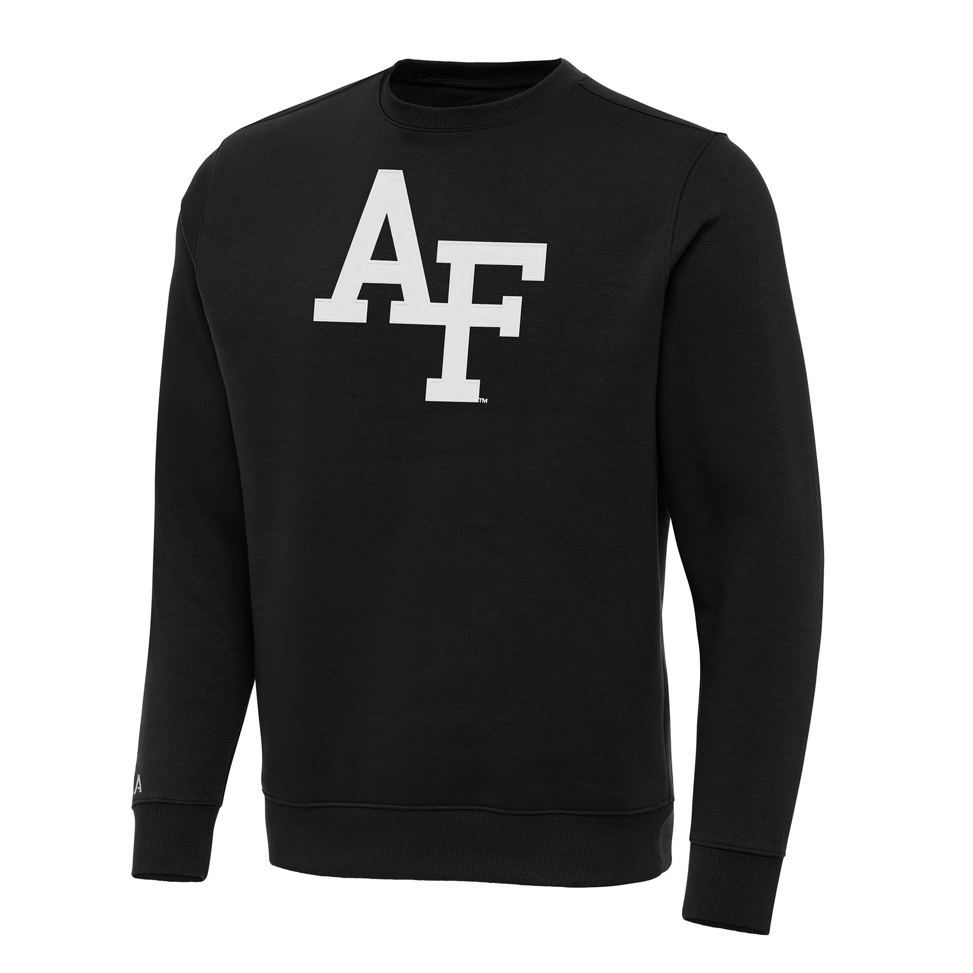 Men's Antigua Black Air Force Falcons Big & Tall Victory Crew Neck Pullover Sweatshirt