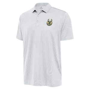 Men's Antigua  White Milwaukee Bucks Big & Tall Ellipse Polo