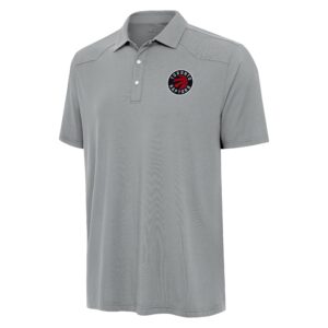 Men's Antigua  Gray Toronto Raptors Western Polo