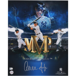Aaron Judge New York Yankees Autographed 2022 AL MVP 16" x 20" Stylized Photograph - Limited Edition of 99
