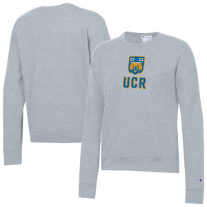 Women's Champion  Gray UC Riverside Highlanders Powerblend Pullover Sweatshirt