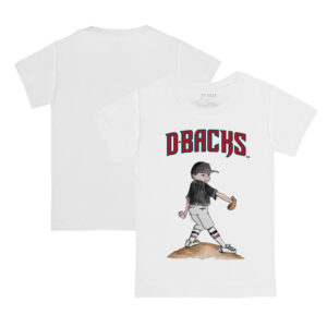 Preschool & Toddler Tiny Turnip White Arizona Diamondbacks Clemente T-Shirt