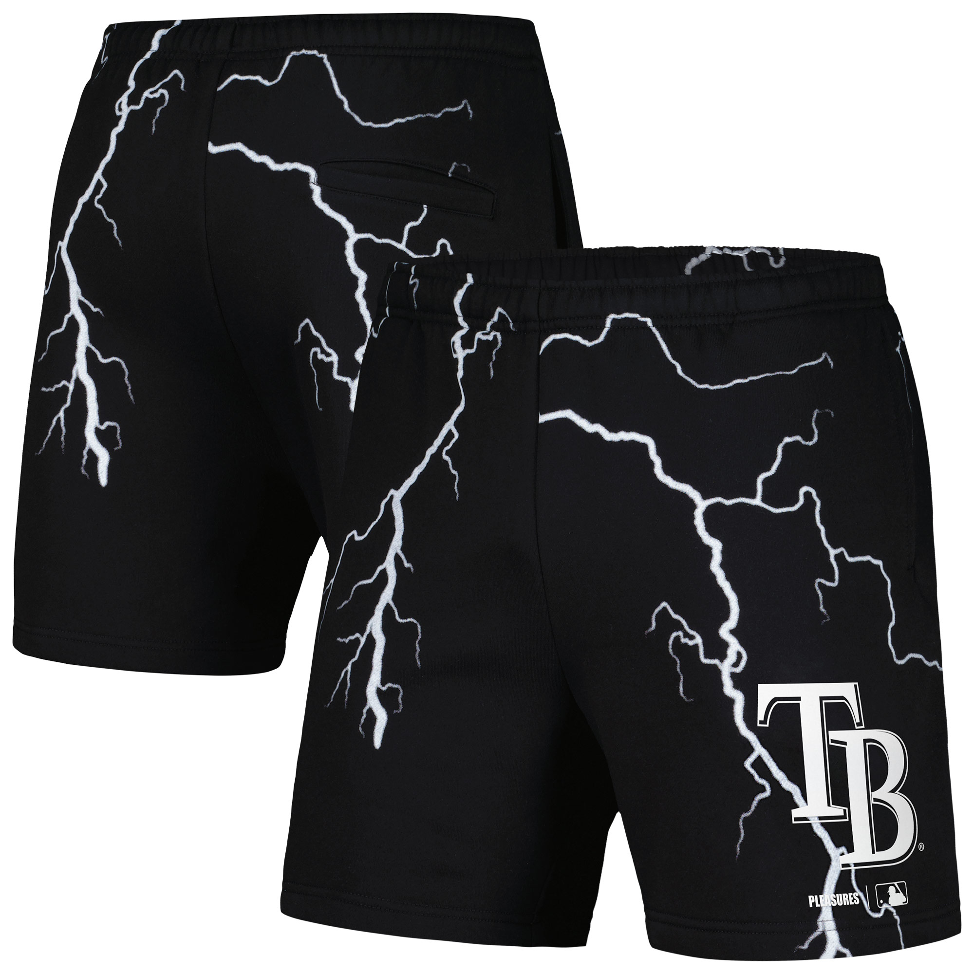Men's PLEASURES Black Tampa Bay Rays Lightning Shorts