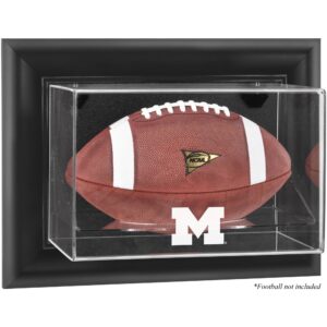 Michigan Wolverines Black Framed Wall-Mountable Football Display Case