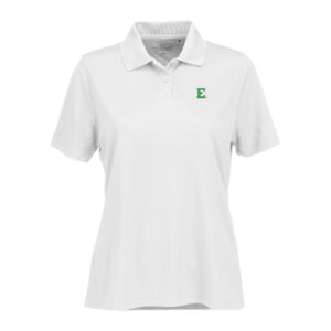 Women's White Eastern Michigan Eagles Vansport Omega Plus Size Tech Polo