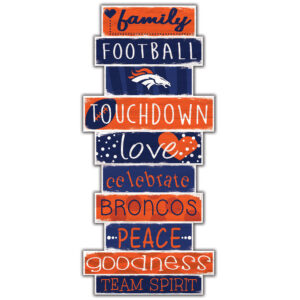 Denver Broncos 5'' x 24'' Celebrations Stack Sign