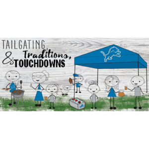Detroit Lions 6'' x 12'' Fansticks Tailgate Sign