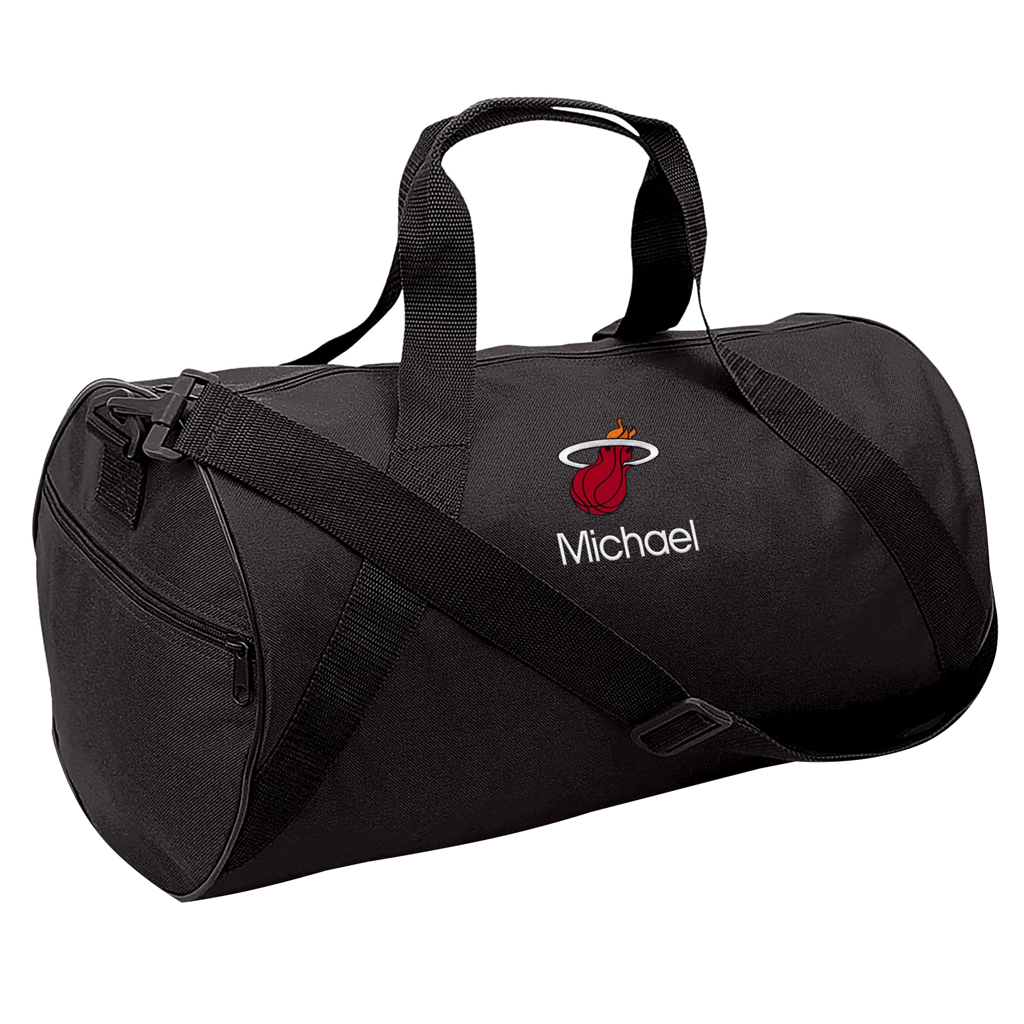 Youth Black Miami Heat Personalized Duffle Bag